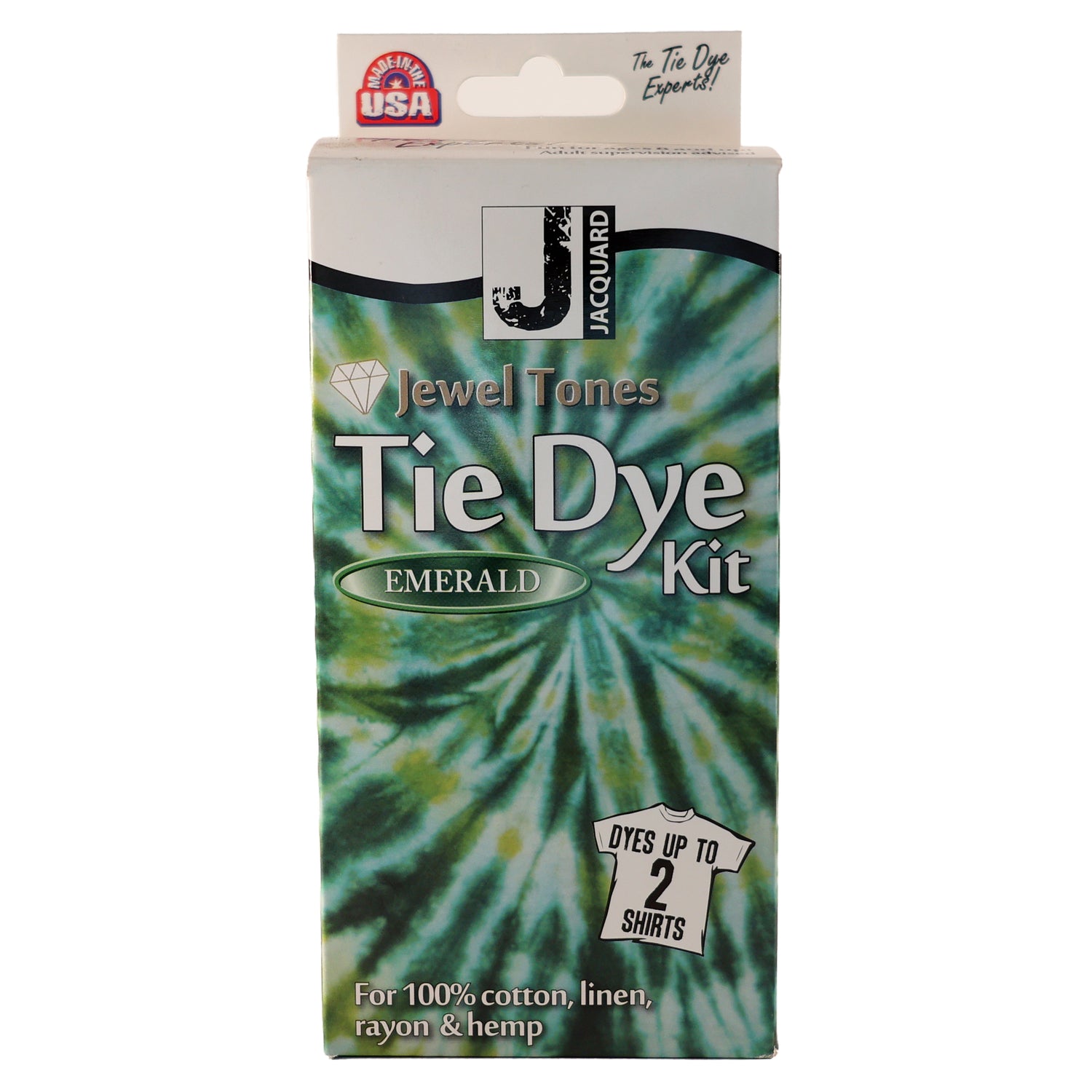 Packaging of Jacquard Jewel Tones Tie Dye Kit Emerald