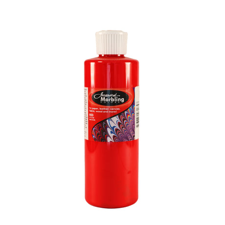 A bottle of Jacquard Marbling Floating Paint Red.