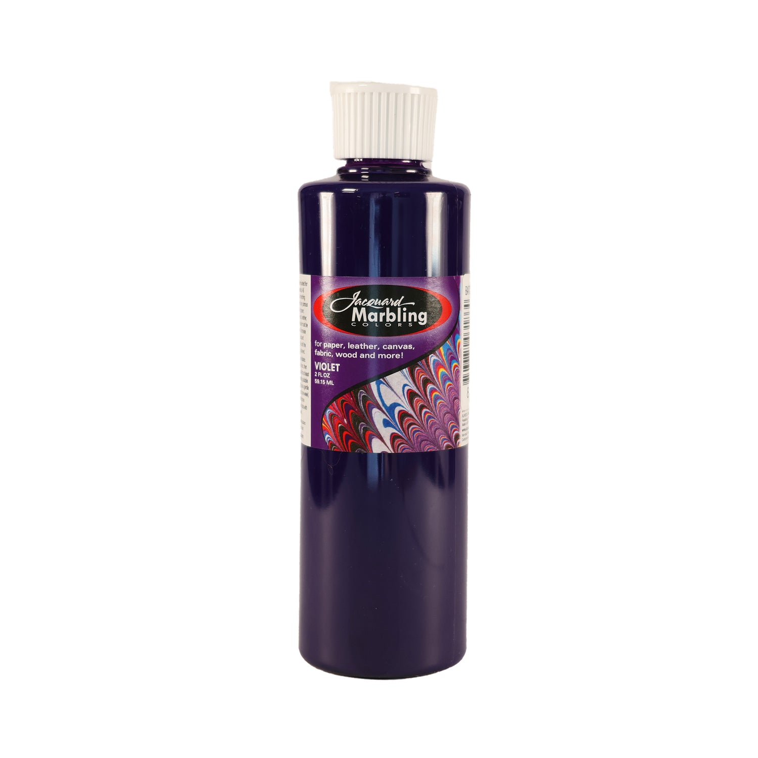 A bottle of Jacquard Marbling Floating Paint Violet.
