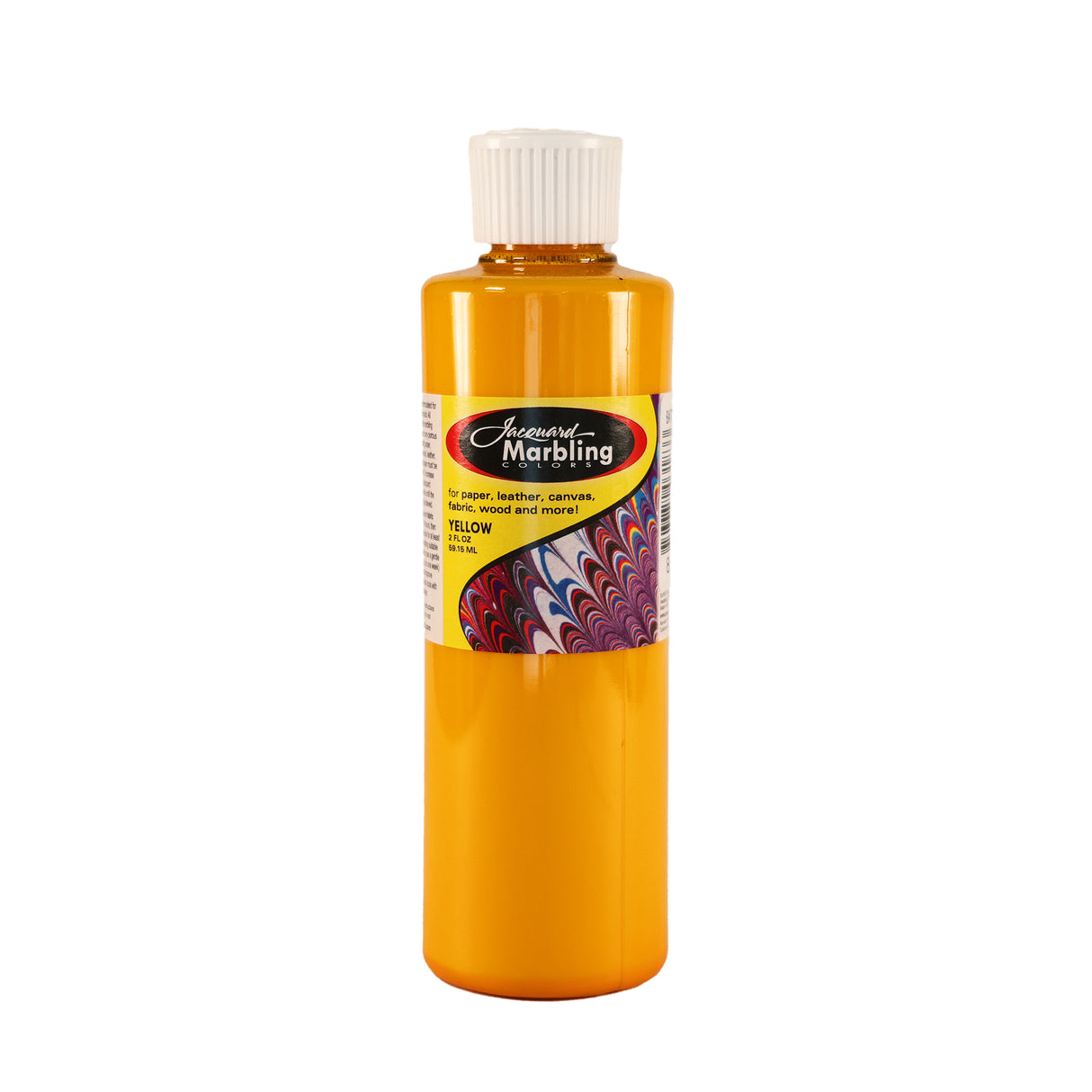 A bottle of Jacquard Marbling Floating Paint Yellow.