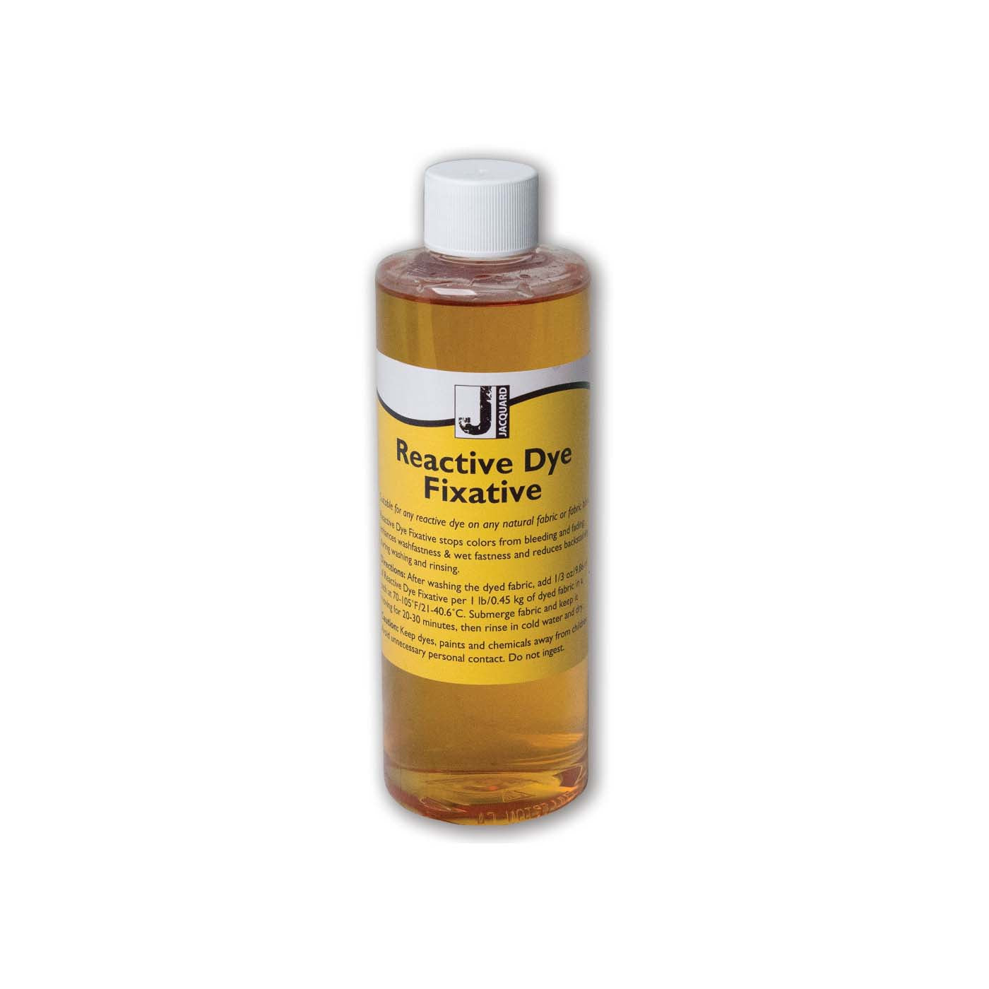Bottle of Jacquard Reactive Dye Fixative on a white background