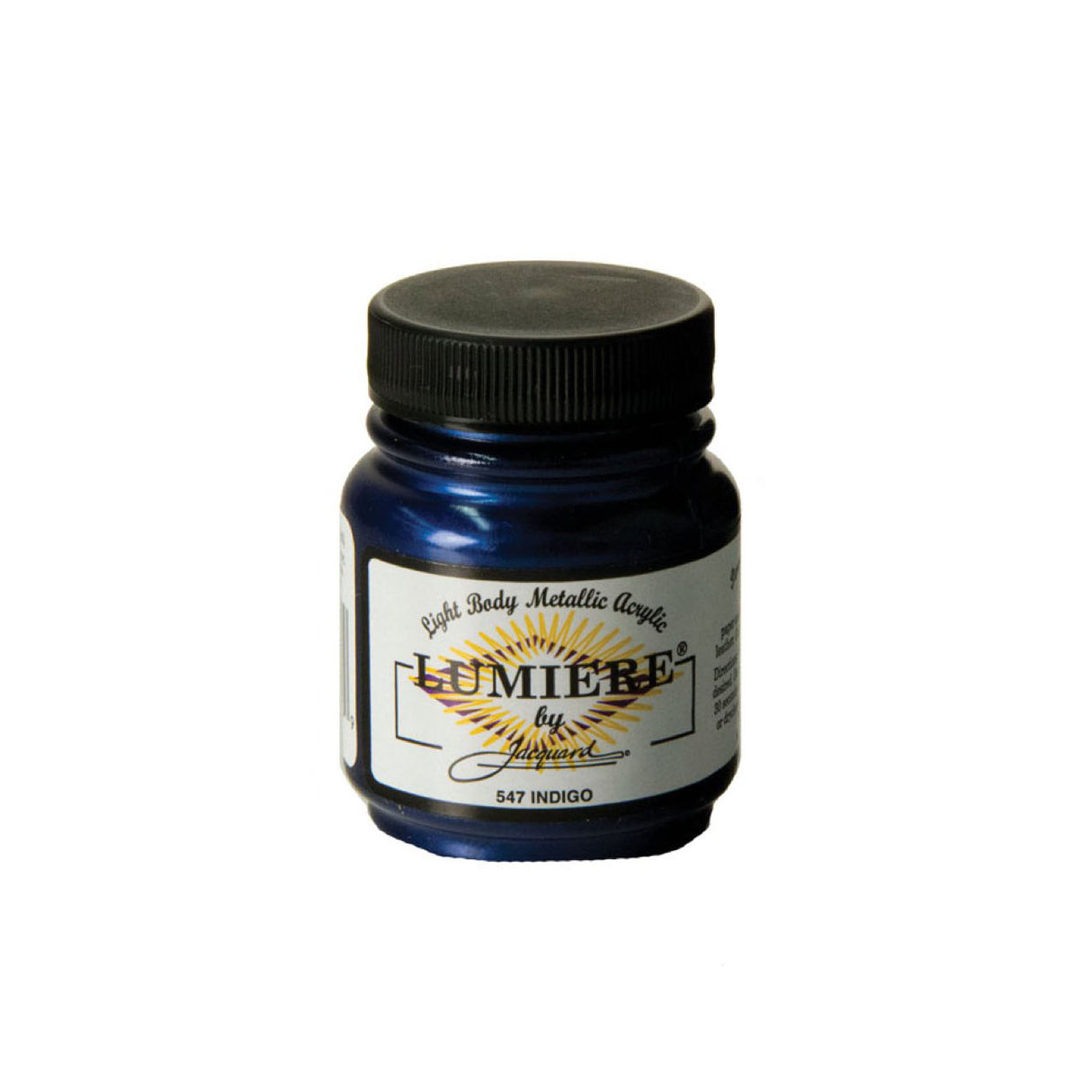 Jacquard Lumiere Metallic Pearlescent Acrylic Paints for Fabric Indigo.