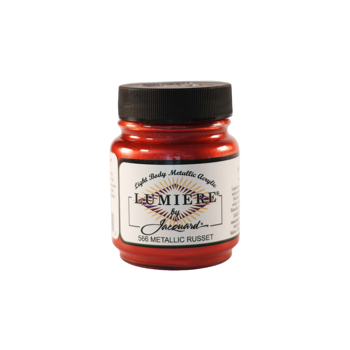 Jacquard Lumiere Metallic Pearlescent Acrylic Paints for Fabric Metallic Russet