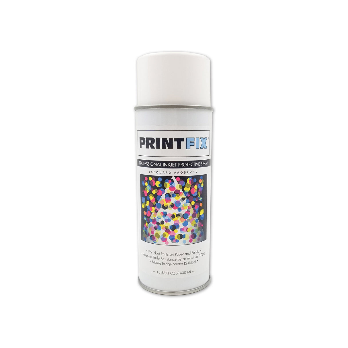 Print Fix spray can on a white background