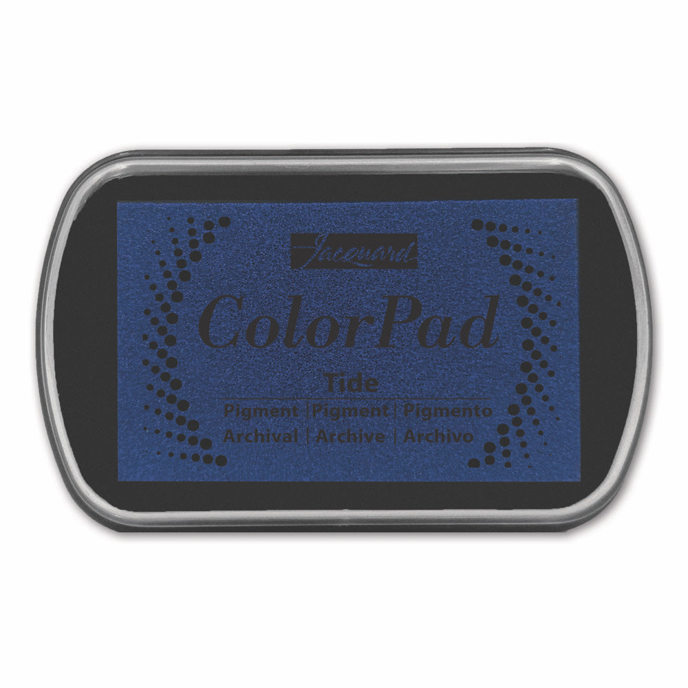 A blue Jacquard pigment color ink pad