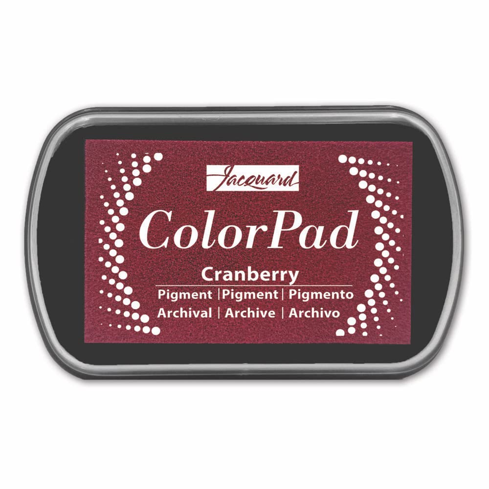 A Cranberry Jacquard pigment color ink pad