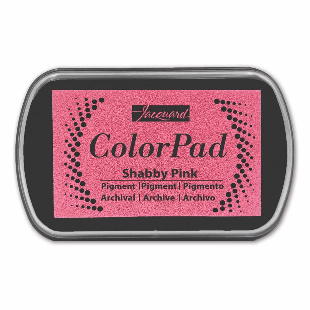 A Shabby Pink Jacquard pigment color ink pad with the brand name 'ColorPad' printed on the label.
