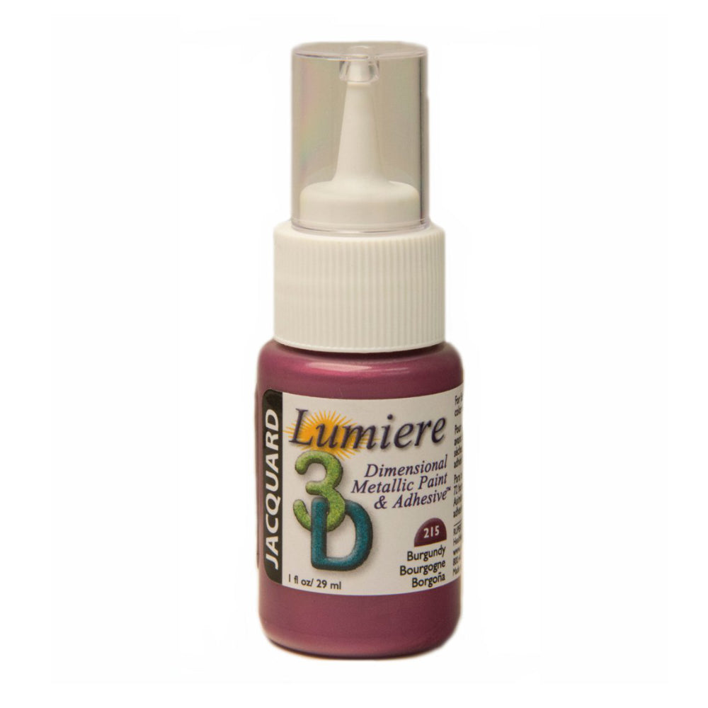 Jacquard Lumiere Dimensional Metallic Paint Burgundy