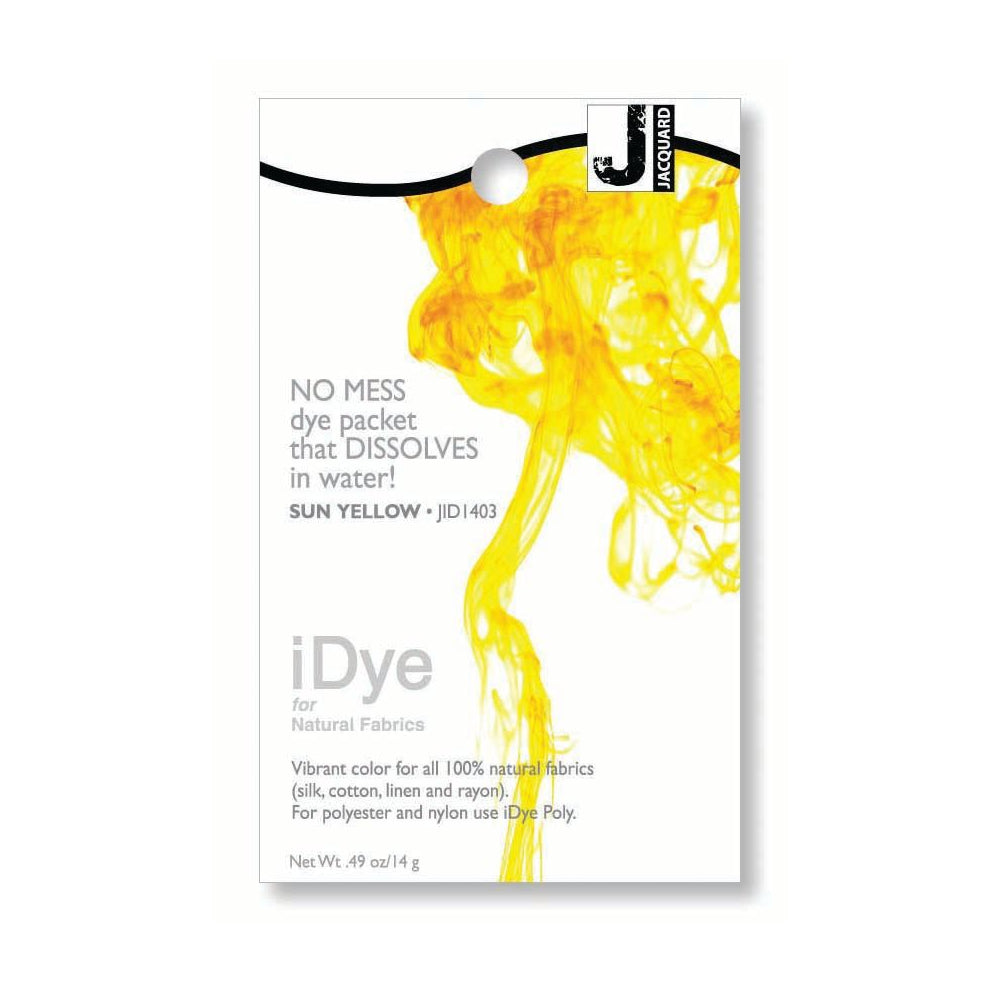 Jacquard iDye Natural Fabric Dye packet Sun Yellow JI1403