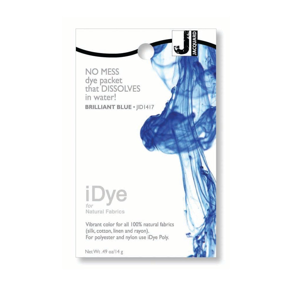 Jacquard iDye Natural Fabric Dye packet Brilliant Blue JID1417