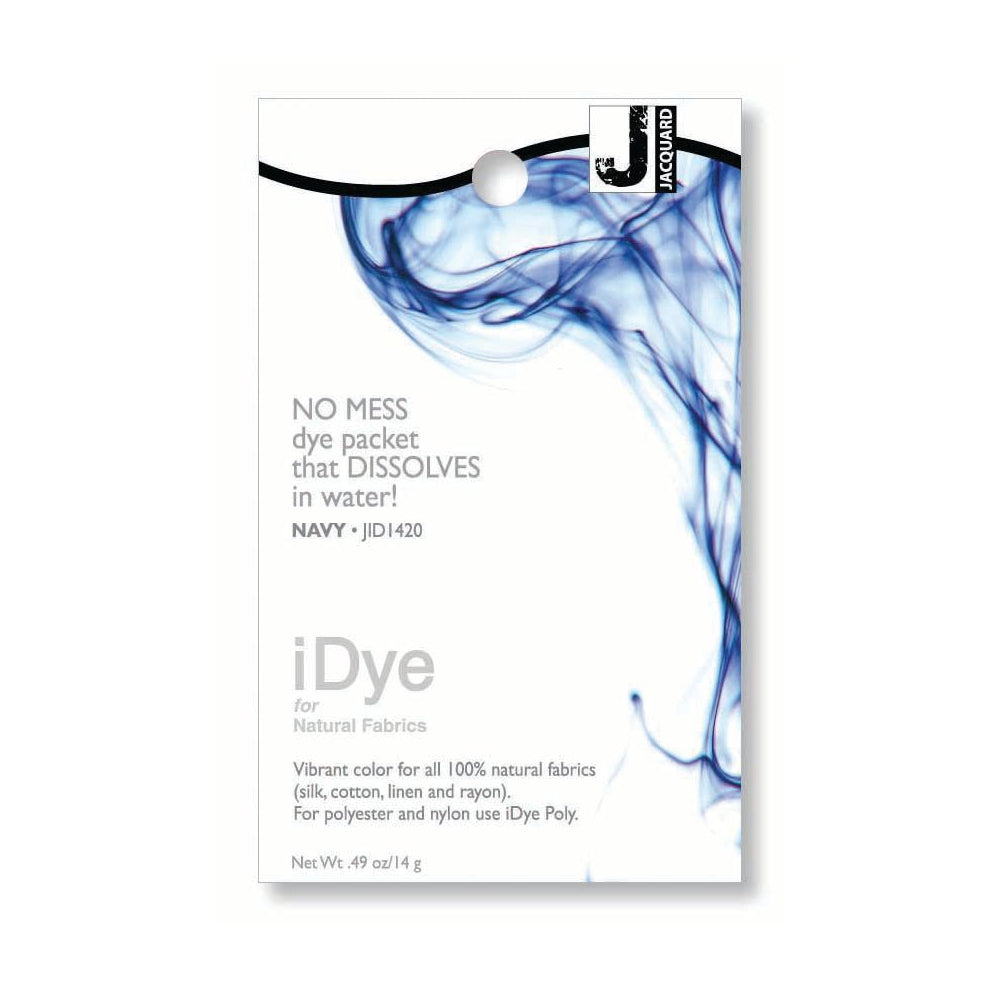 Jacquard iDye Natural Fabric Dye packet Navy JID1420