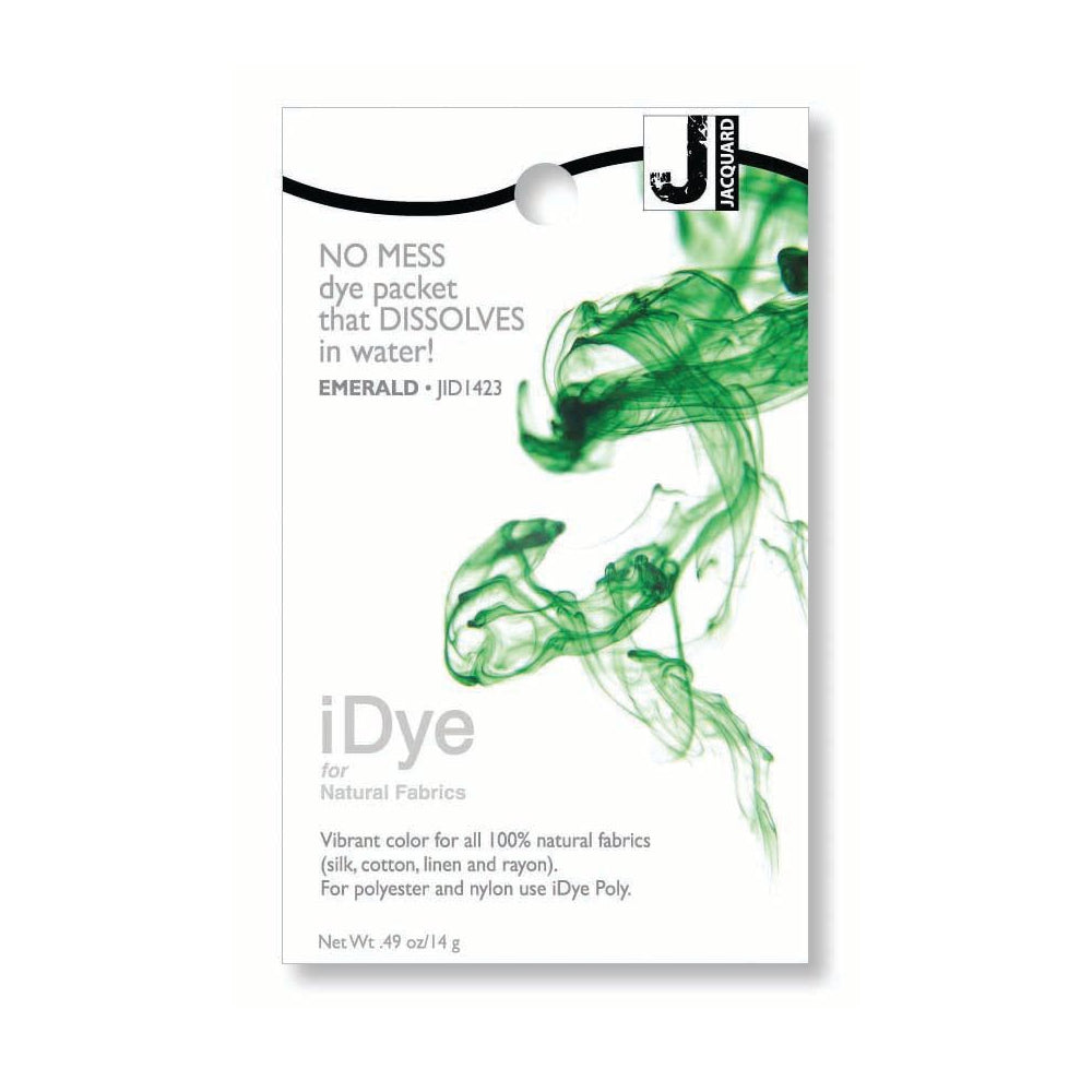 Jacquard iDye Natural Fabric Dye packet Emerald JID1423