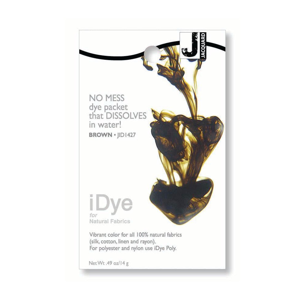 Jacquard iDye Natural Fabric Dye packet Brown JID1427