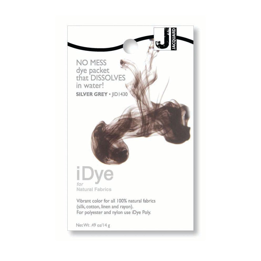 Jacquard iDye Natural Fabric Dye packet Silver Grey JID1430