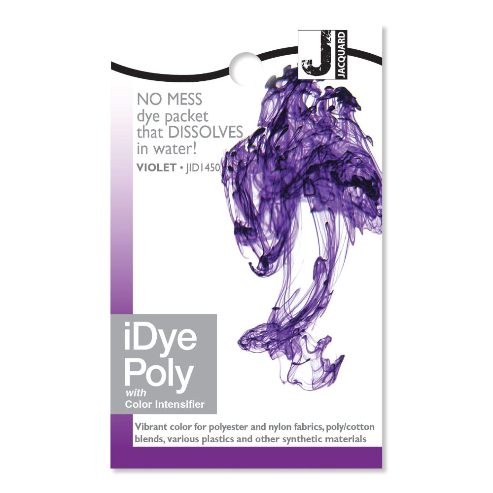 Jacquard iDye Poly Fabric Dye with Colour Intensifier for Synthetic fabrics - Violet JID1450
