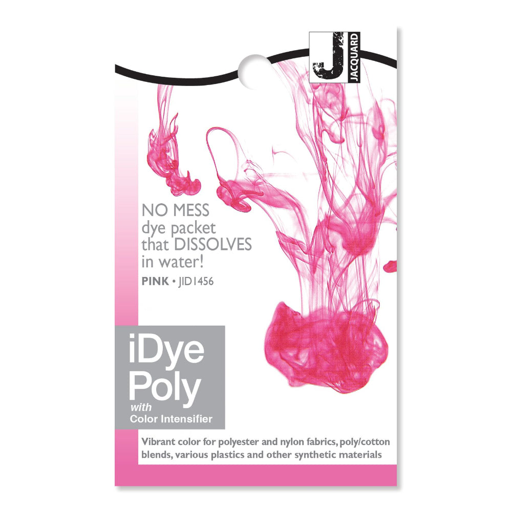 Jacquard iDye Poly Fabric Dye with Colour Intensifier for Synthetic fabrics - Pink JID1456