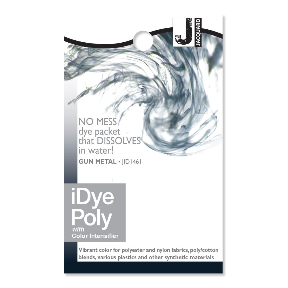 Jacquard iDye Poly Fabric Dye with Colour Intensifier for Synthetic fabrics -Gun Metal JID1461