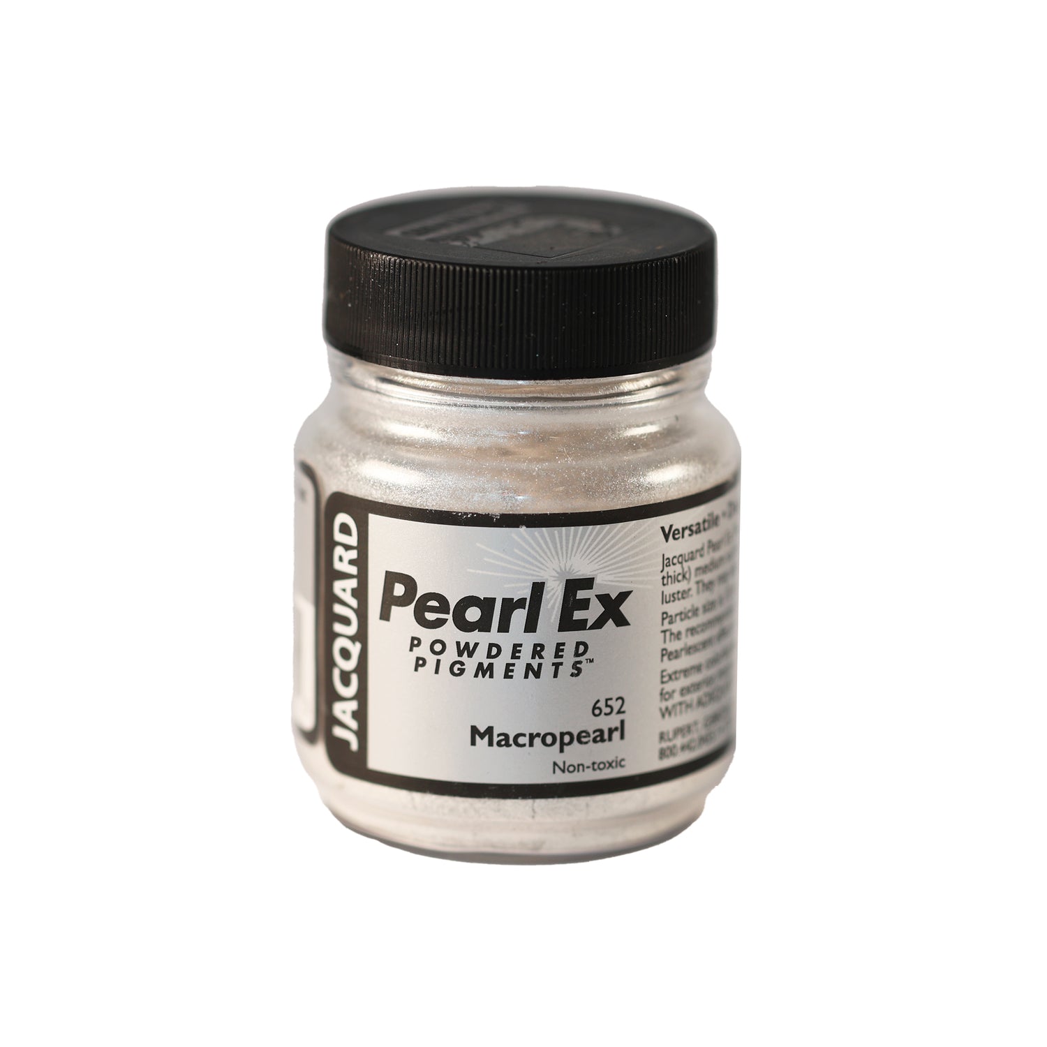 A small container of Jacquard Pearl Ex Powdered Pigments in Macropearl 652