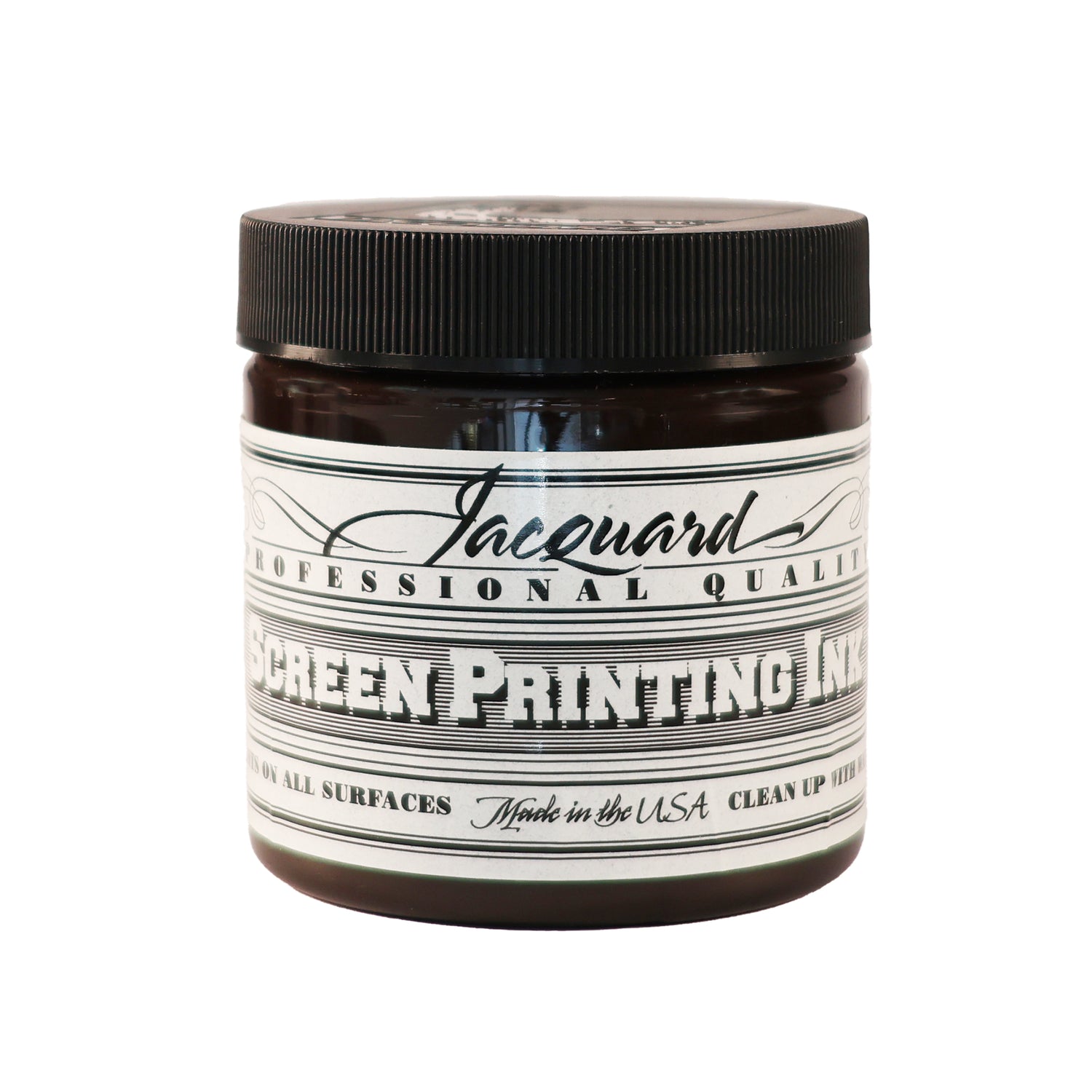 Jar of Jacquard Screen Printing Ink Brown colour