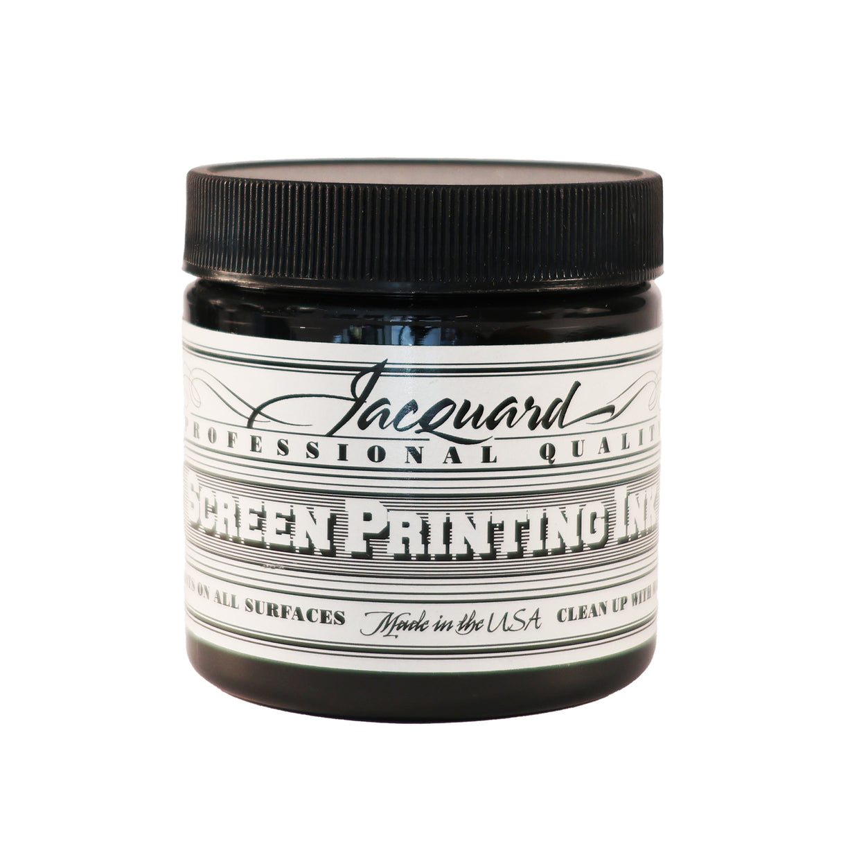 Jar of Jacquard Screen Printing Ink Black colour