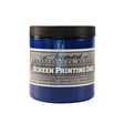 A jar of Jacquard Professional Water Based Screen Printing Ink in Process Cyan.