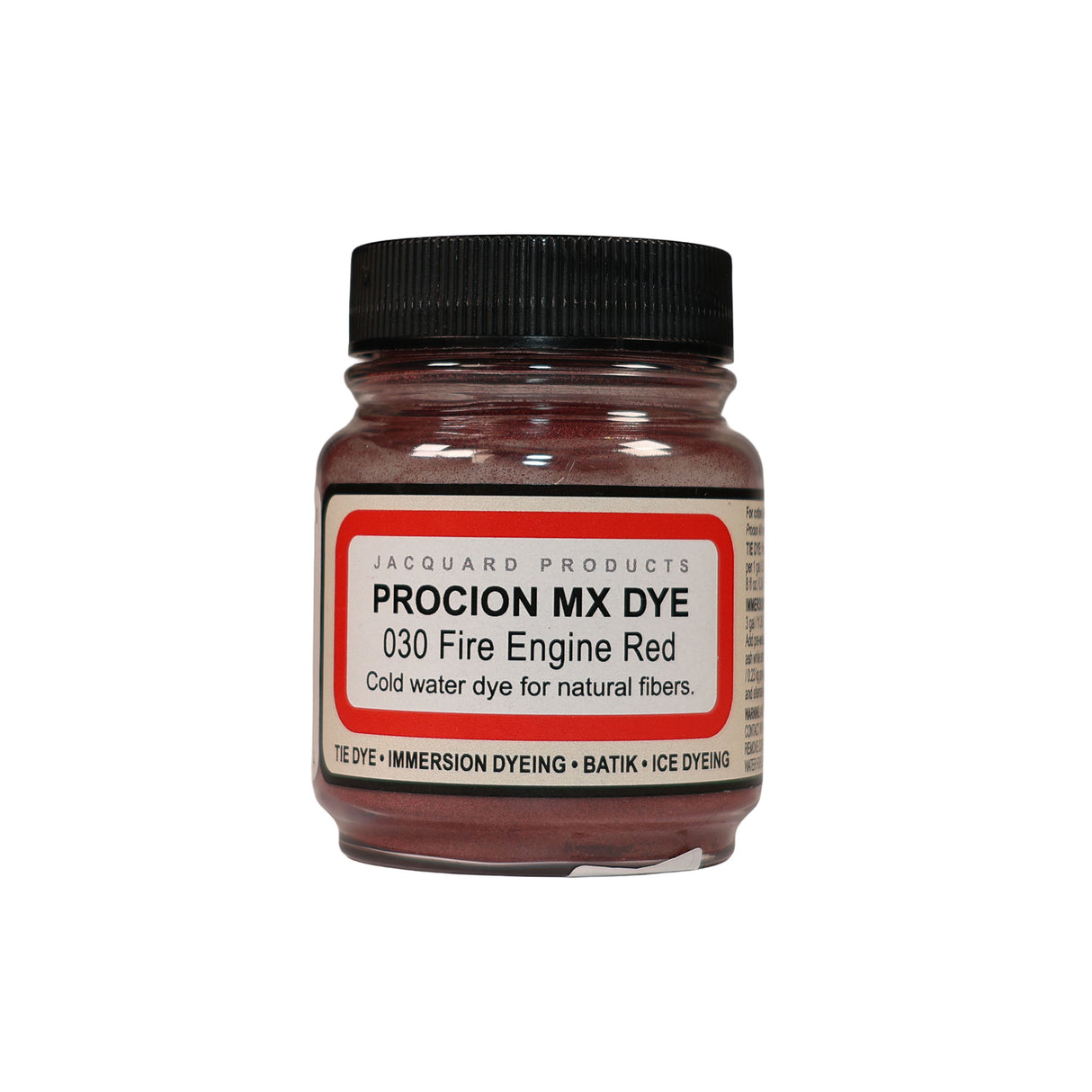 Procion MX Dye jar on a white background