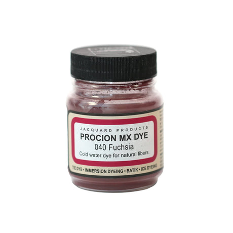 Jacquard Procion MX fabric dye jar in 040 Fuchsia.
