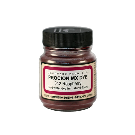 Jacquard Procion MX fabric dye jar in 042 Raspberry.