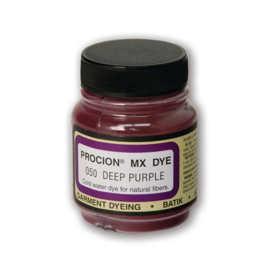 Jacquard Procion MX fabric dye jar in 050 Deep Purple.