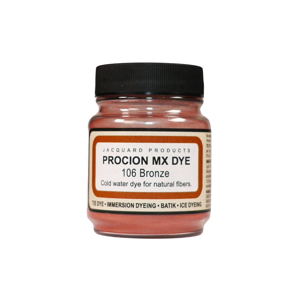 Procion MX Dye jar on a white background