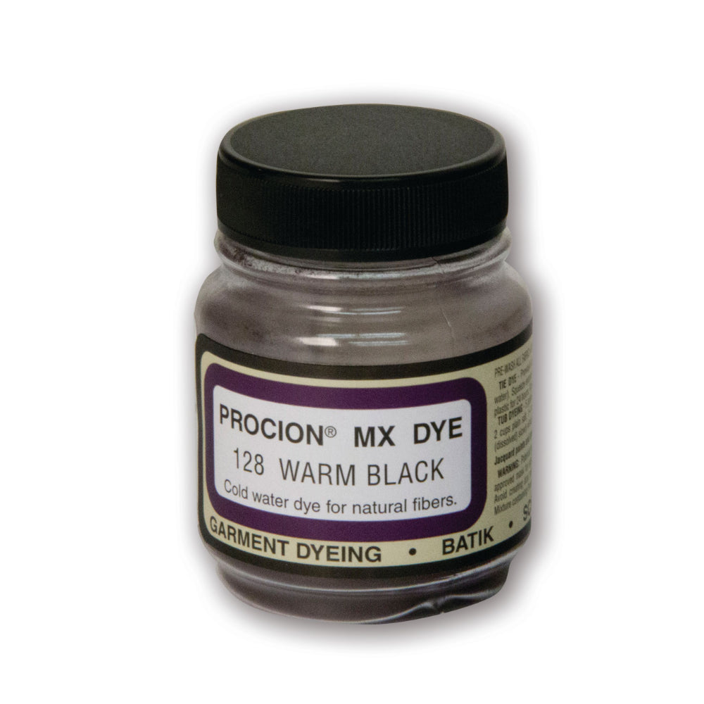 Jacquard Procion MX fabric dye jar in 128 Warm Black.