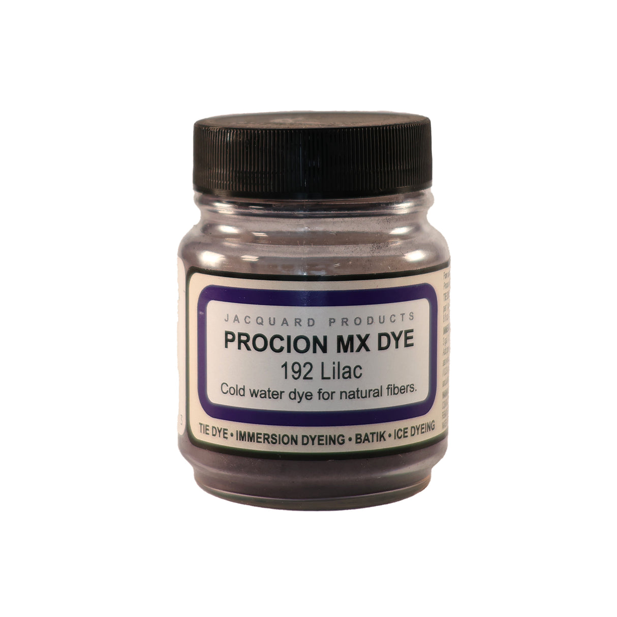 Jacquard Procion MX fabric dye jar in 192 Lilac.
