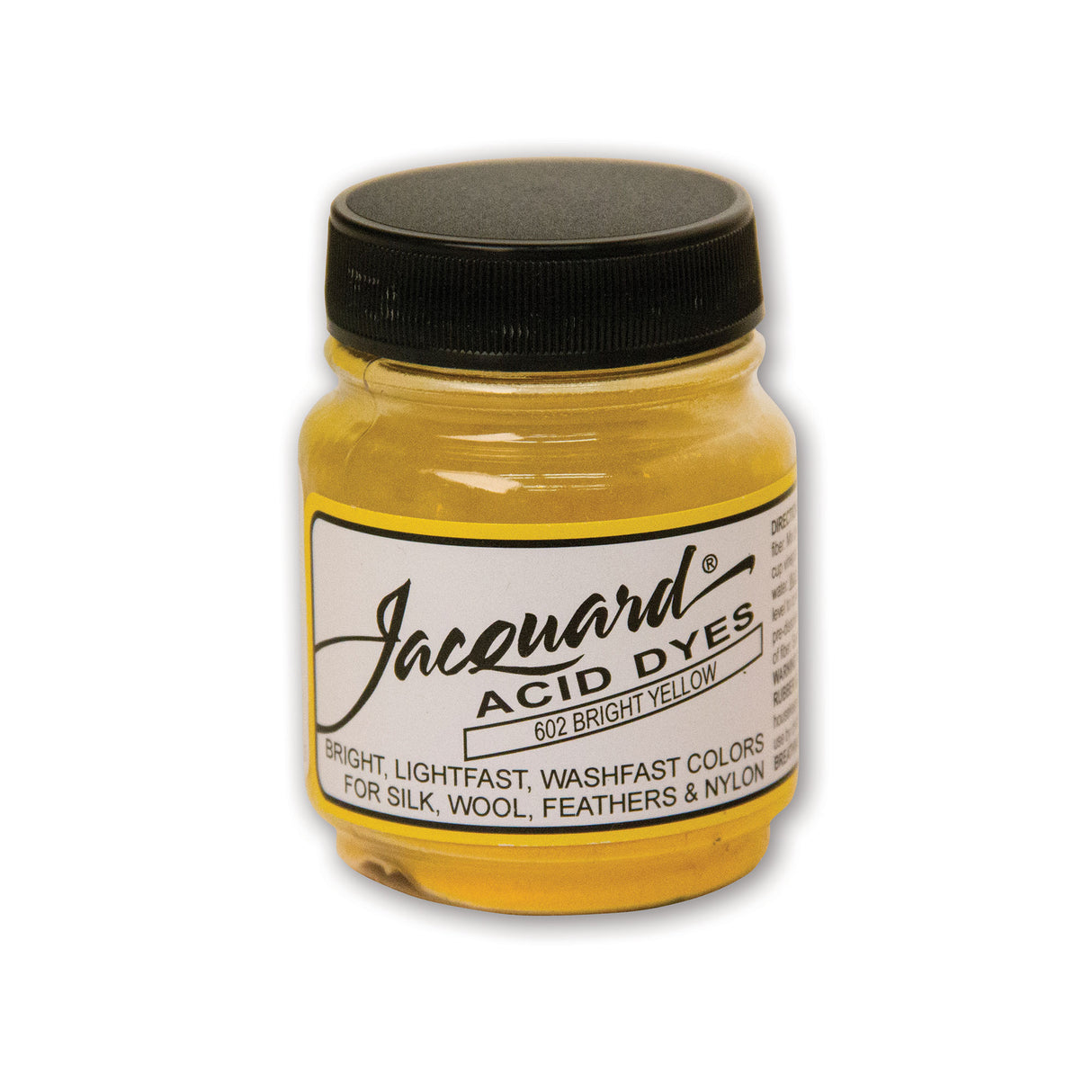 Jar of Jacquard Acid dye for dying yarn