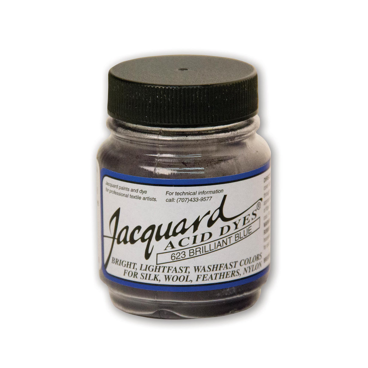 Jar of Jacquard Acid dye for dying yarn