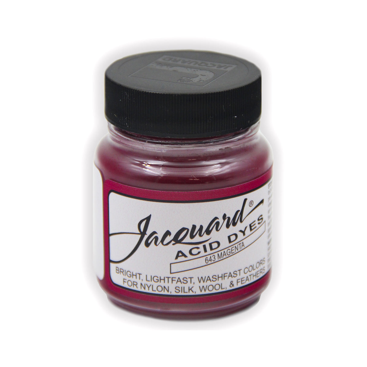 Jar of Jacquard Acid dye for dying yarn