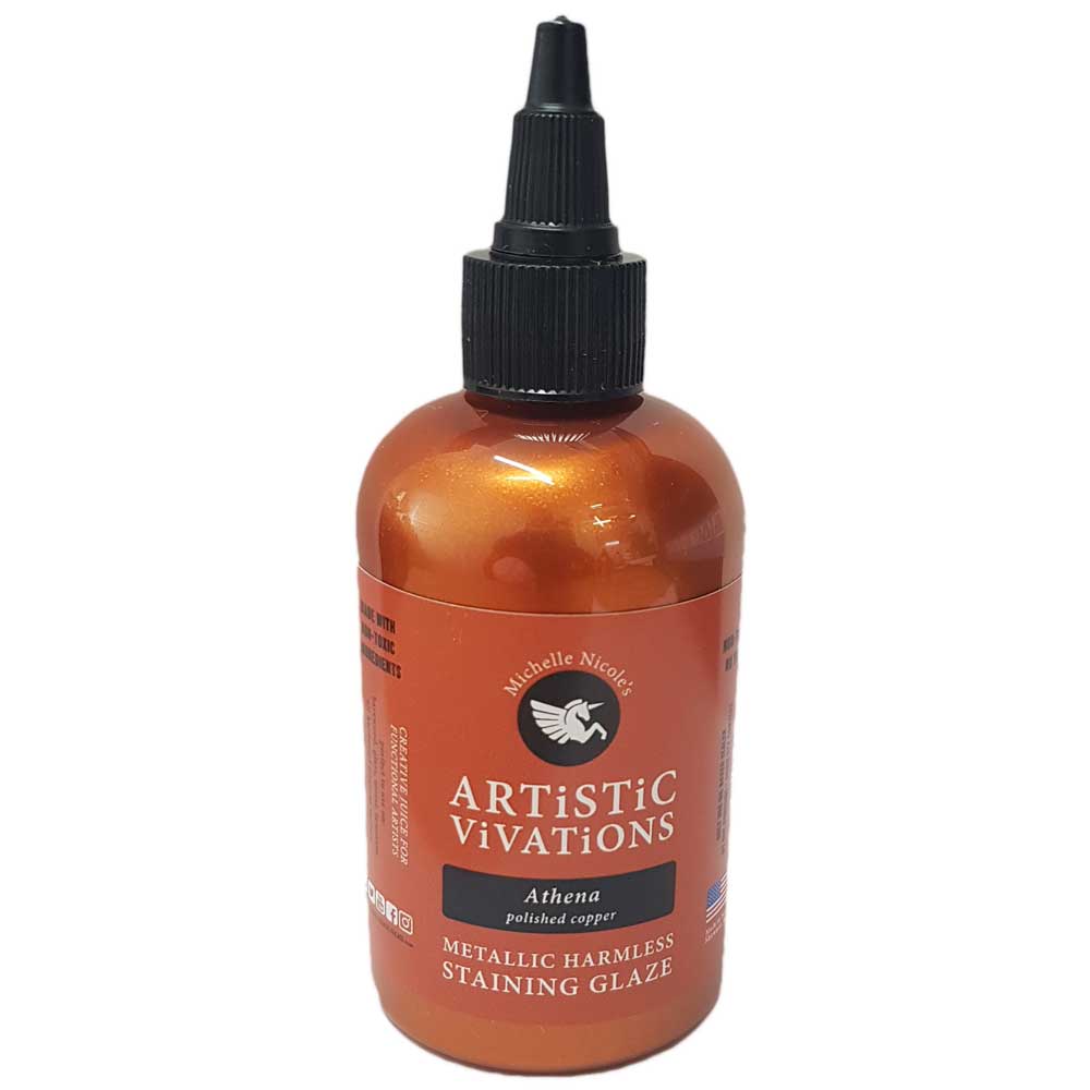 Artistic Vivations staining glaze polished copper colour