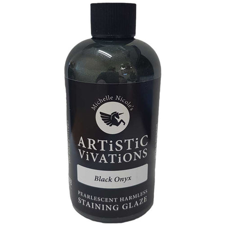 Bottle of Artistic Vivations Staining Glaze Black Colour