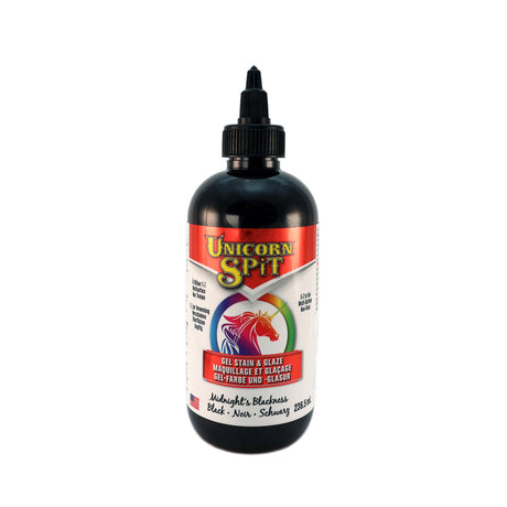 A bottle of Unicorn SPiT High Pigment Art Paint in Black
