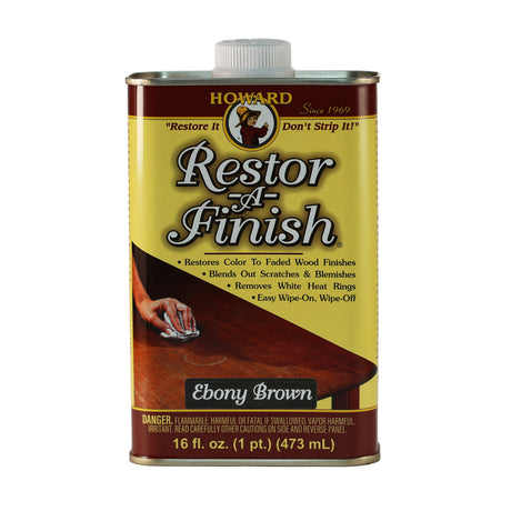 Can of Howard Products Restor-a-Finish in Ebony Brown