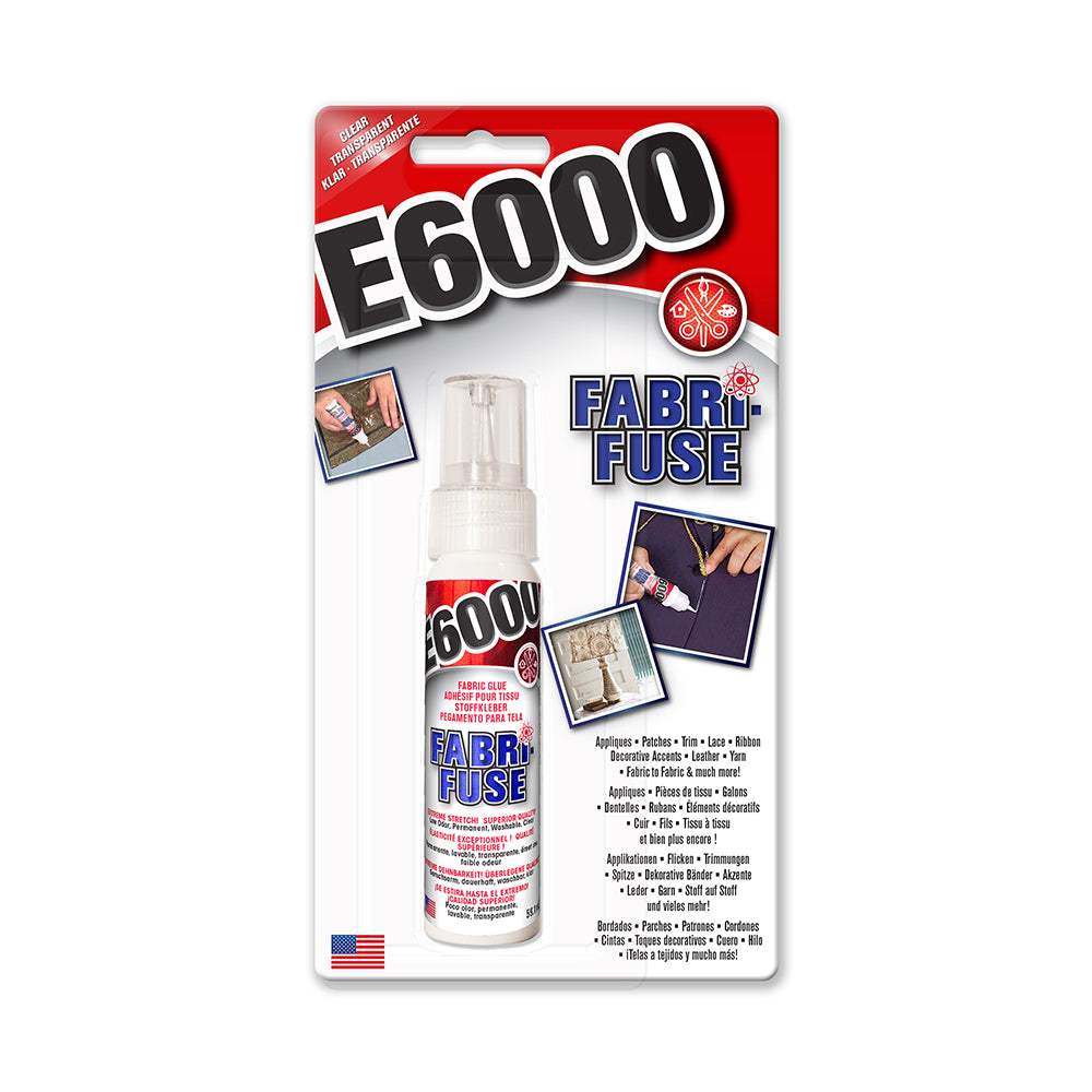 E6000 Fabri Fuse spray bottle on a white background