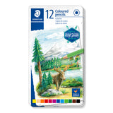 Pack of Staedtler coloured pencils with a moose illustration on the packaging.