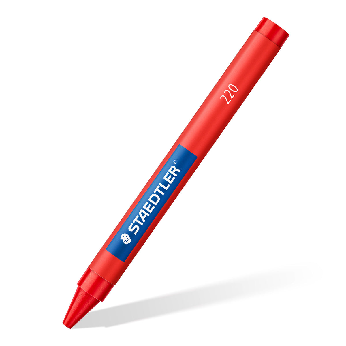 Red Staedtler marker on a white background