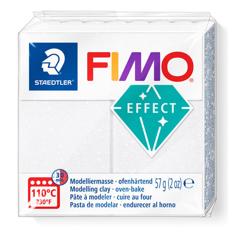 A package of Staedtler FIMO Effect Galaxy White oven-bake modelling clay, 57g (2 oz).