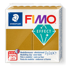 A package of Staedtler FIMO Effect Metallic Gold oven-bake modelling clay, 57g (2 oz).