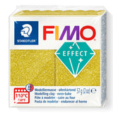A package of Staedtler FIMO Effect Glitter Gold oven-bake modelling clay, 57g (2 oz).