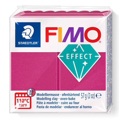 A package of Staedtler FIMO Effect Metallic Bordeaux oven-bake modelling clay, 57g (2 oz).
