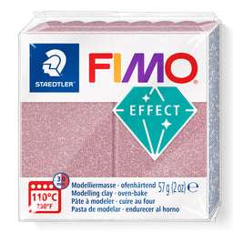 A package of Staedtler FIMO Effect Glitter Rose Gold oven-bake modelling clay, 57g (2 oz).