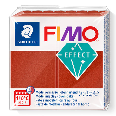A package of Staedtler FIMO Effect Metallic Copper oven-bake modelling clay, 57g (2 oz).