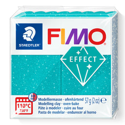 A package of Staedtler FIMO Effect Galaxy Turquoise oven-bake modelling clay, 57g (2 oz).