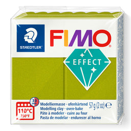 A package of Staedtler FIMO Effect Metallic Green oven-bake modelling clay, 57g (2 oz).